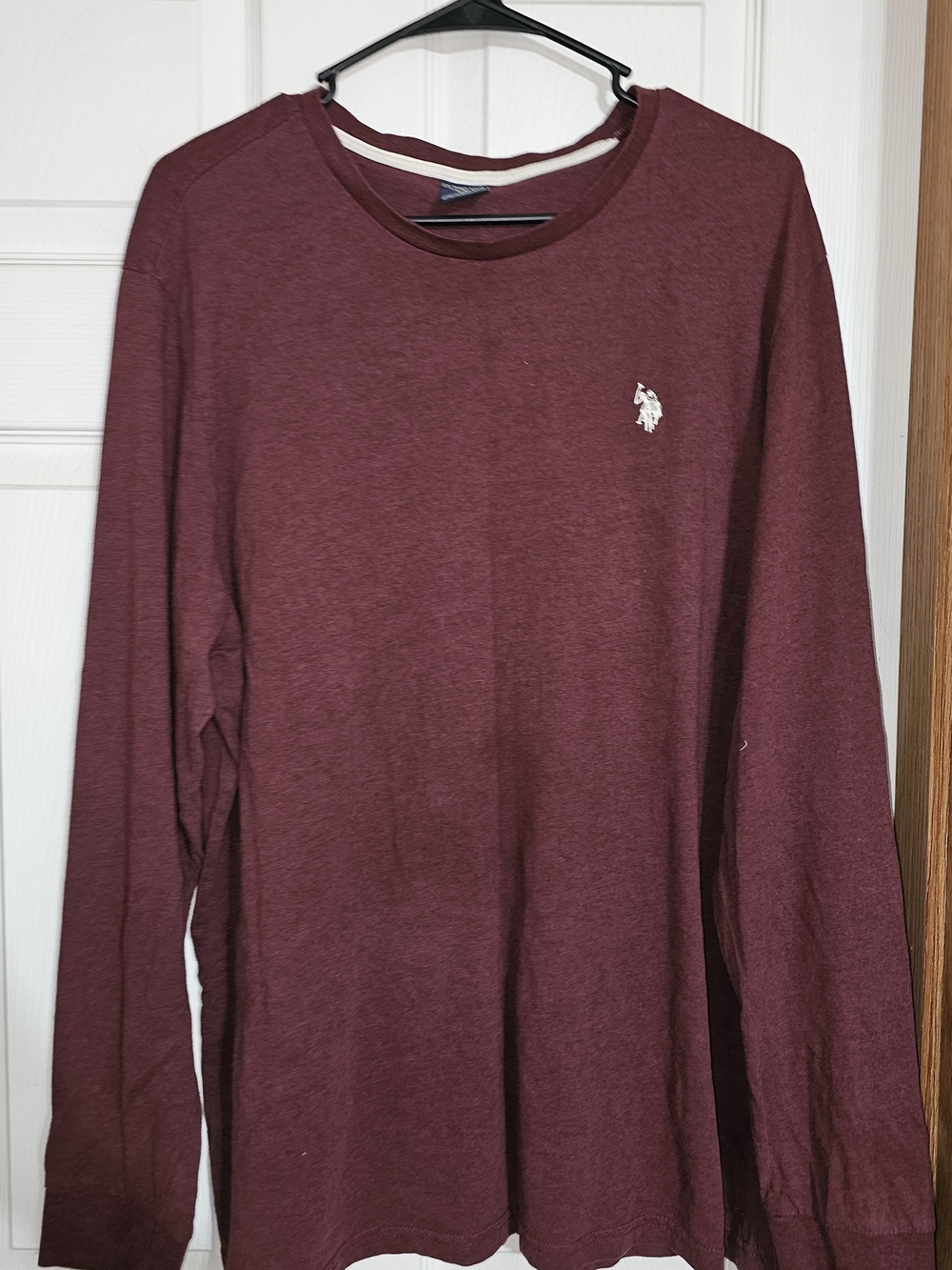 U.S. Polo Assn. Long Sleeve Crewneck Tee - Maroon